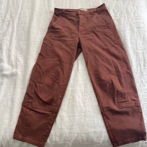 Everlane Utility Barrel Pants in Rosewood